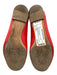 Chloe Shoe Size 35.5 Red Leather Scalloped Flats Red / 35.5