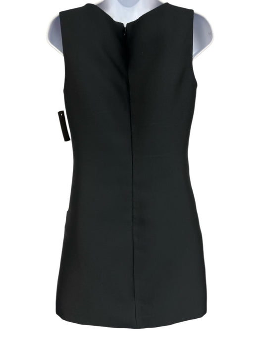 Prada Size Est. XS/S Black & White Polyester & Silk Sleeveless Back Zip Dress Black & White / Est. XS/S