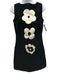 Prada Size Est. XS/S Black & White Polyester & Silk Sleeveless Back Zip Dress Black & White / Est. XS/S