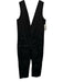 Toit Volant Size XS Black Cotton Front Pockets Plunge V Neck Jumpsuit Black / XS