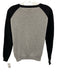 Zoe Karssen Size XS Gray & Black Cashmere Graphic Print Sweater Gray & Black / XS