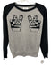 Zoe Karssen Size XS Gray & Black Cashmere Graphic Print Sweater Gray & Black / XS