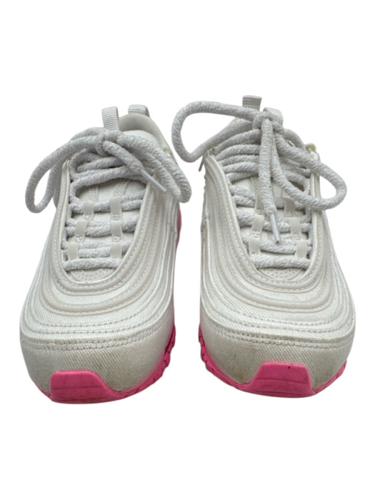 Nike Air Max Shoe Size 6 White & Pink Leather Low Top Sneakers White & Pink / 6
