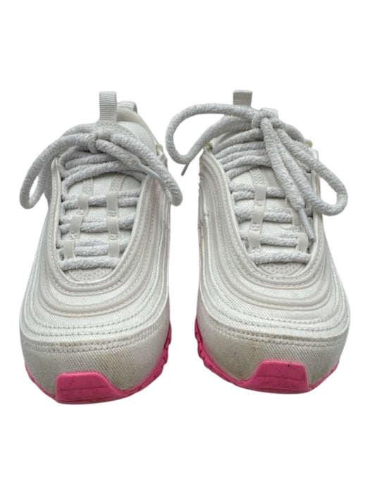 Nike Air Max Shoe Size 6 White & Pink Leather Low Top Sneakers White & Pink / 6