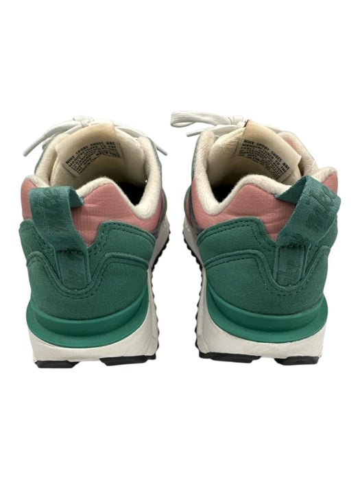 Nike Shoe Size 5.5 Green, Pink, White textile upper Colorblock Lace Up Sneakers Green, Pink, White / 5.5