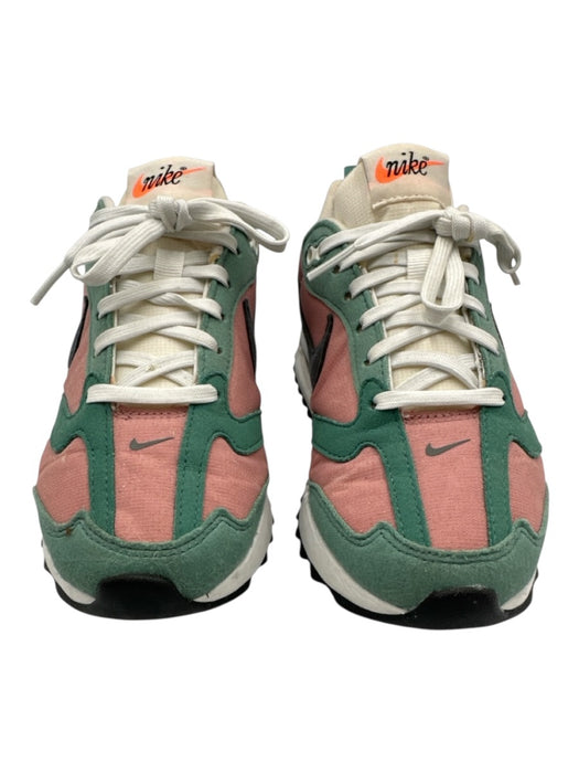 Nike Shoe Size 5.5 Green, Pink, White textile upper Colorblock Lace Up Sneakers Green, Pink, White / 5.5