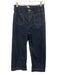 Maeve Size 28 Black Wash Cotton Denim High Rise Patch Pocket Crop Wide Leg Jeans Black Wash / 28