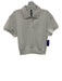 Vuori Size S White Polyester Short Sleeve 1/4 Button Collar Polo Top White / S