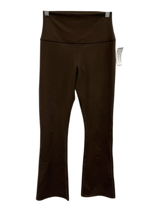Alo Size S Brown Polyester Blend Elastic Waist High Rise Yoga Pants Brown / S