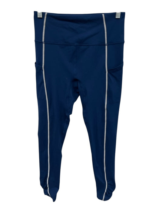 FP Movement Size M/S Blue & Silver Polyester Blend Sleeveless Legging Pant Set Blue & Silver / M/S