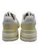 On Cloud Shoe Size 7 White & yellow Rubber Sole Stripe Detail Lace Up Sneakers White & yellow / 7
