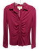 Flora Bea Size S Maroon Polyester Blend Jersey Ruched Top Maroon / S