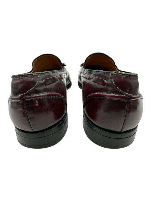 Johnston & Murphy Shoe Size 10.5 Made in USA Oxblood Leather Solid Dress Shoes Oxblood / 10.5