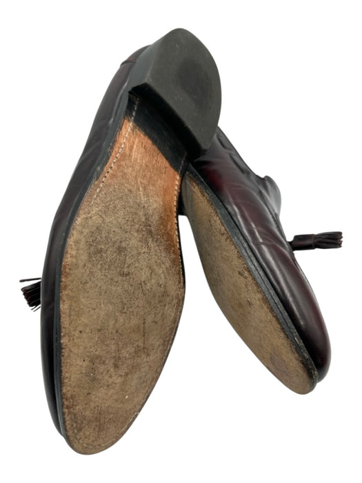 Johnston & Murphy Shoe Size 10.5 Made in USA Oxblood Leather Solid Dress Shoes Oxblood / 10.5
