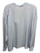 Vince Size M Blue Silk V Neck Long Sleeve Top Blue / M
