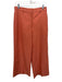 Brochu Walker Size M Orange Linen Blend Elastic Back Trouser Wide Leg Pants Orange / M