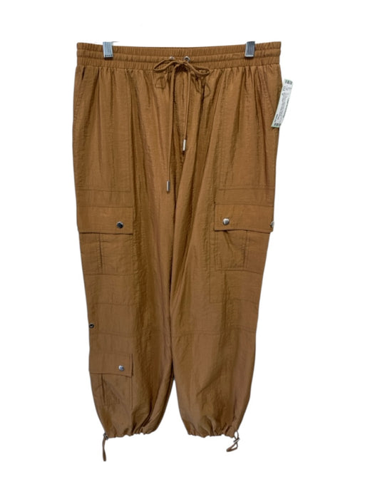Cinq a Sept Size M Tan Brown Polyamide Elastic & Drawstring Waist Jogger Pants Tan Brown / M