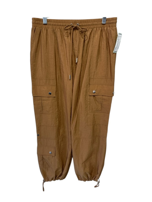 Cinq a Sept Size M Tan Brown Polyamide Elastic & Drawstring Waist Jogger Pants Tan Brown / M