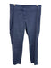 120% Lino Size S Dark Blue Linen Long Sleeve Button Front Mid Rise Pants Set Dark Blue / S