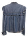 Veronica Beard Size 10 Dark Wash Cotton & Tencel Long Sleeve Button Front Top Dark Wash / 10