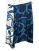 Tibi Size 2 Navy, Blue & White Silk Side Zip Belt Print Front Slit Skirt Navy, Blue & White / 2