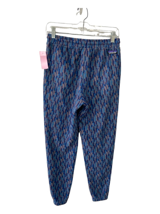 Patagonia Size XS Blue Print Cotton Abstract Pockets Sweatpants Pants Blue Print / XS