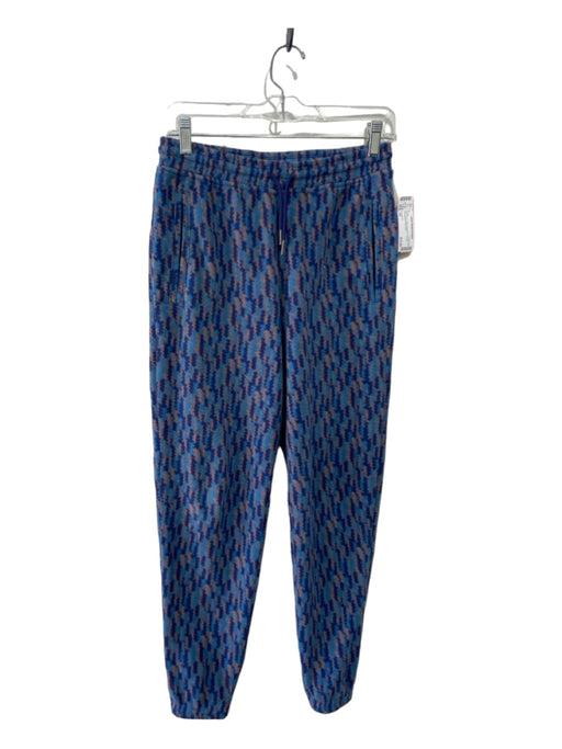 Patagonia Size XS Blue Print Cotton Abstract Pockets Sweatpants Pants Blue Print / XS