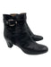 Ann Mashburn Shoe Size 40 Black Leather & Pony Hair Cowhide Inner Side Zip Boots Black / 40