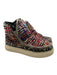 Mou Shoe Size 39.5 Beige & Multi Wool Knit Shearling Lined Platform Sneakers Beige & Multi / 39.5