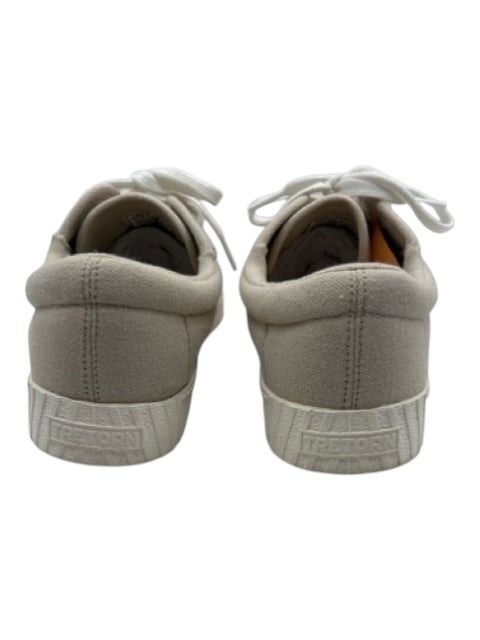 Tretorn Shoe Size 9 Beige & White textile upper Canvas Round Toe Sneakers Beige & White / 9