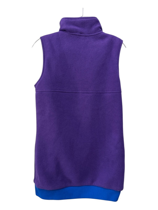 Patagonia Size Est S/M Purple & Blue Fleece Fabric & Color Block Reversible Vest Purple & Blue / Est S/M