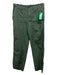 G1 Goods Size 0 Army Green Cotton Cargo Pockets Straight Leg Zip & Button Pants Army Green / 0