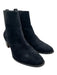 Ann Mashburn Shoe Size 9 Black Leather Suede Almond Toe Chelsea Booties Black / 9