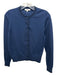 Ann Mashburn Size XS Navy Cotton Blend Long Sleeve Button Up Cardigan Navy / XS