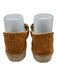 Soludos Shoe Size 9 Orange Brown Suede Fringe Whipstitch Slip On Flat Espadrille Orange Brown / 9