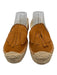 Soludos Shoe Size 9 Orange Brown Suede Fringe Whipstitch Slip On Flat Espadrille Orange Brown / 9