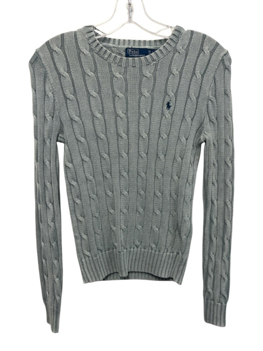 Polo Ralph Lauren Size XS Light Blue Cotton Cable Knit Crew Neck Sweater Light Blue / XS