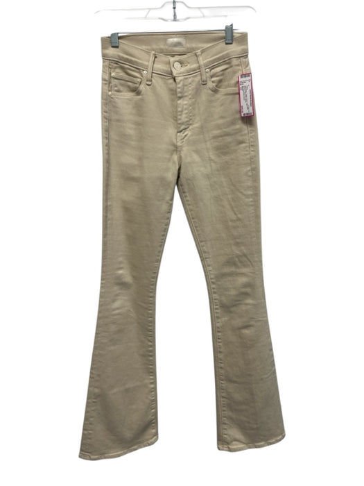 Mother Size XS Light Beige Cotton Denim High Waist Bootcut Jeans Light Beige / XS