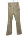 Mother Size XS Light Beige Cotton Denim High Waist Bootcut Jeans Light Beige / XS
