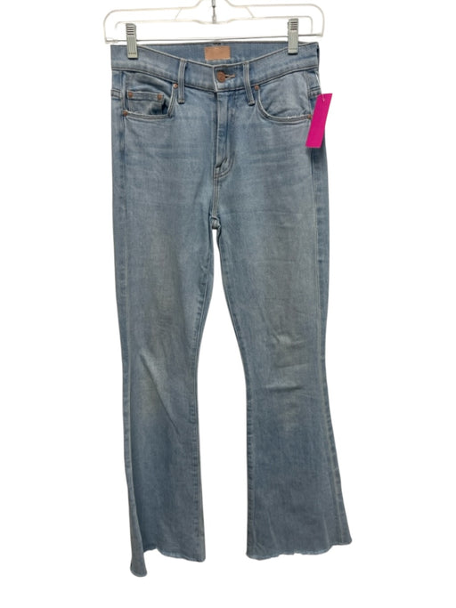 Mother Size XS/S Light Wash Cotton Denim High Waist Frayed Jeans Light Wash / XS/S