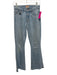 Mother Size XS/S Light Wash Cotton Denim High Waist Frayed Jeans Light Wash / XS/S