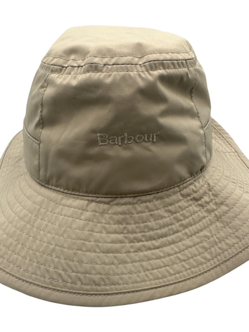 Barbour Light Gray Polyester Bucket Hat Adjustable Strap Hat Light Gray / M