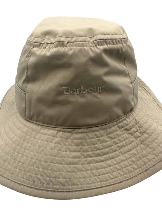 Barbour Light Gray Polyester Bucket Hat Adjustable Strap Hat Light Gray / M