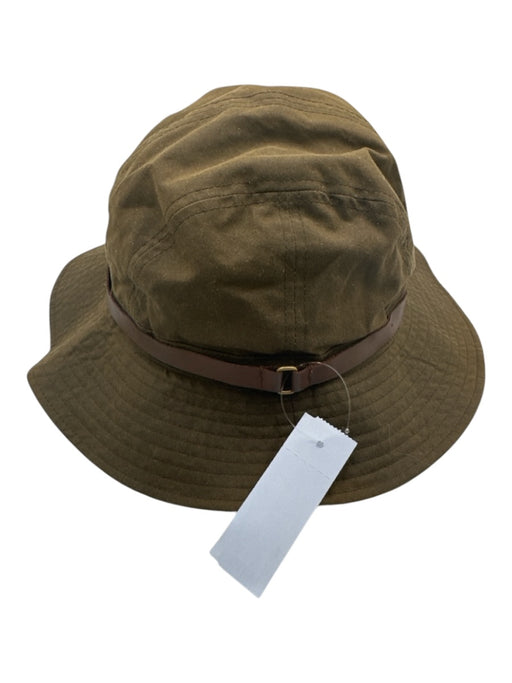 Barbour Brown Coated Cotton Bucket Hat Hat Brown / M