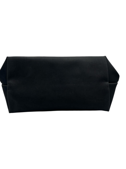 Longchamp Black Nylon Zip Close Button clasp Handbag Bag Black / M