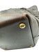 Barbour Gray & Brown Nylon & Leather Quilted Zip Close Handbag Bag Gray & Brown / S