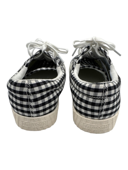 Tretorn Shoe Size 9 White & Black Manmade Material Gingham Lace Up Sneakers White & Black / 9