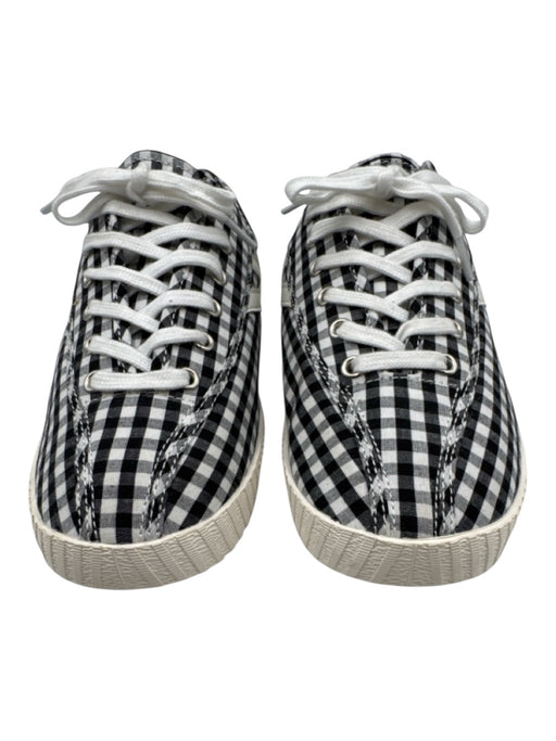 Tretorn Shoe Size 9 White & Black Manmade Material Gingham Lace Up Sneakers White & Black / 9