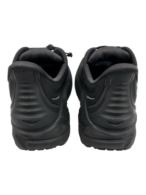 Hoka Shoe Size 9.5 Black Synthetic Running Bungee Laces Platform Sneakers Black / 9.5