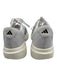 Adidas Shoe Size 9 White & Black Synthetic Round Toe Striped Mesh Sneakers White & Black / 9
